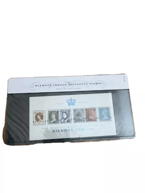 Royal Mail Mint Stamps THE DIAMOND JUBILEE DEFINITIVE STAMPS Presentation Pack