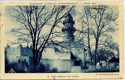 CP 75 PARIS - Exposition Coloniale Internationale 1931 - Côte Française Somalis