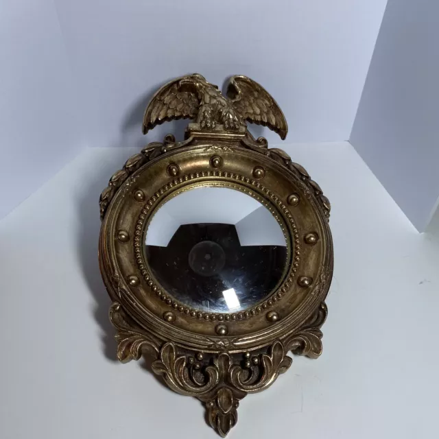 Vintage Syroco Eagle Federal Convex Wall Mirror in Great Condition