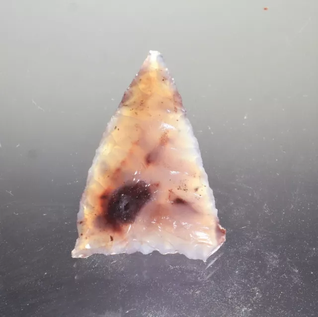 Authentic Modern Reproduction of Pre 1600 Utah Agate Arrowhead