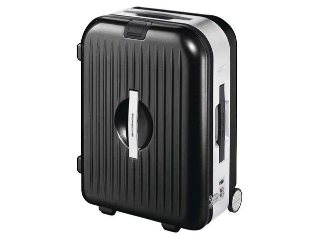GENUINE PORSCHE RIMOWA Black AluFrame Medium Trolley Suitcase Suit