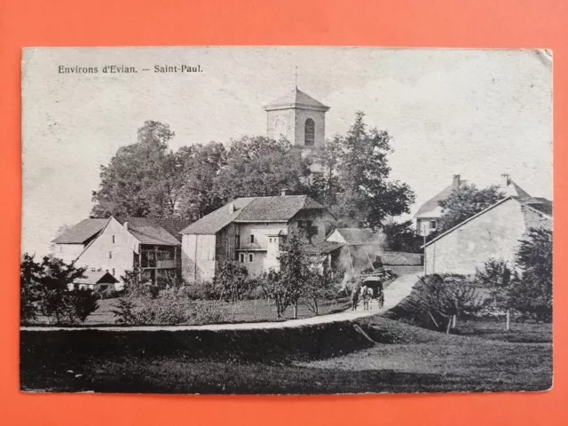 C.P. Ancienne SAINT PAUL en CHABLAIS l' ÉGLISE Avant Prieuré à Anna WELTER