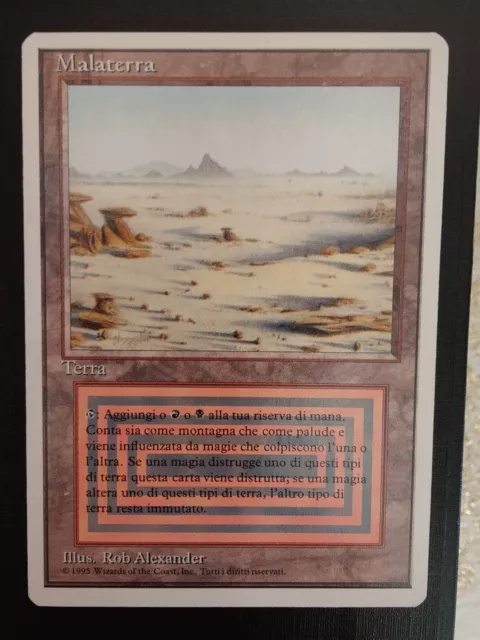 Magic the Gathering - MTG - Malaterra - Badlands - DUAL LAND - FWB - NM