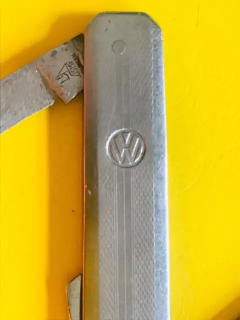 Altes Werbemittel Taschen Messer VW Volkswagen Marke SMF Sammlerstück 50-60erJ