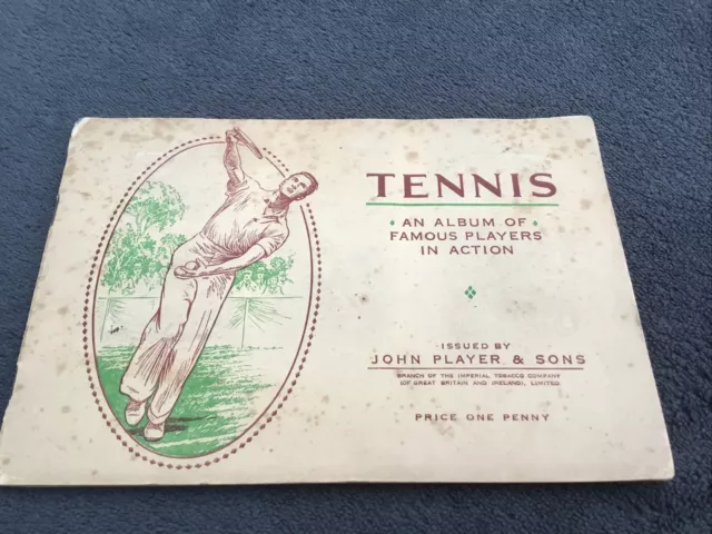 Tennis Famous Players in Action John Player and Sons Cigarette Cards Complete