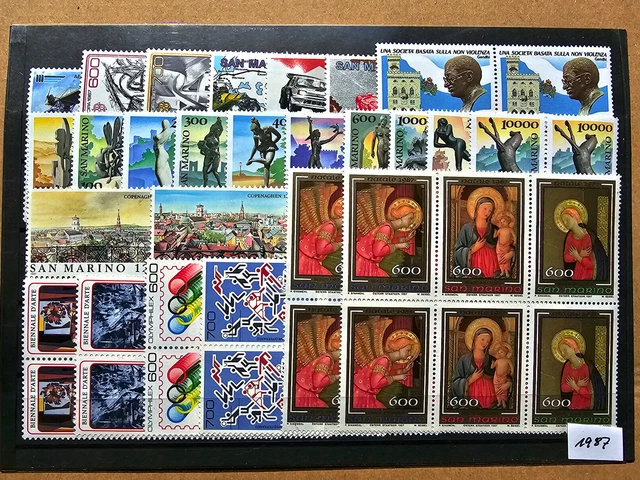 (P1039) San Marino kleines Los 1987, postfrisch, 4mal