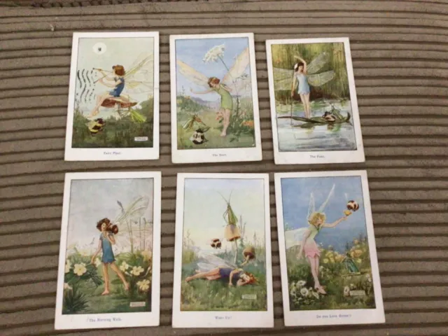 COLLECTION OF 6 EARLY FAIRY THEMED PCs- CONSTANCE SYMONDS - SERIES 1645 FAULKNER