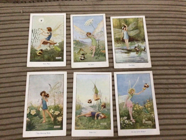 COLLECTION OF 6 EARLY FAIRY THEMED PCs- CONSTANCE SYMONDS - SERIES 1645 FAULKNER