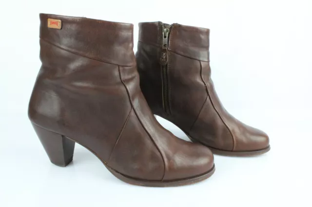 CAMPER Bottines Boots Cuir Marron T 42 Très bon état