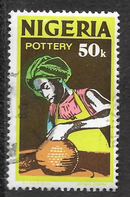 50k Nigeria stamp shows Pottery - arts - see scan for details