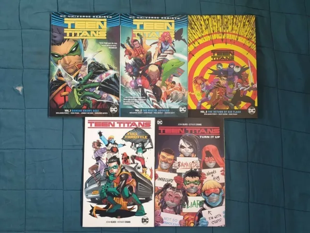 Teen Titans Rebirth Vol 1-3 By Benjamin Percy Teen Titans Vol 1-2 By Adam Glass