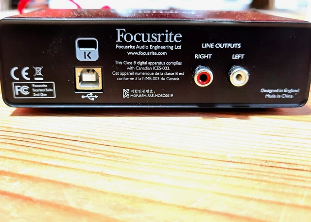 scarlett solo vs 2i2  Interface Audio carte son 2nd generation USB (état neuf ) 6