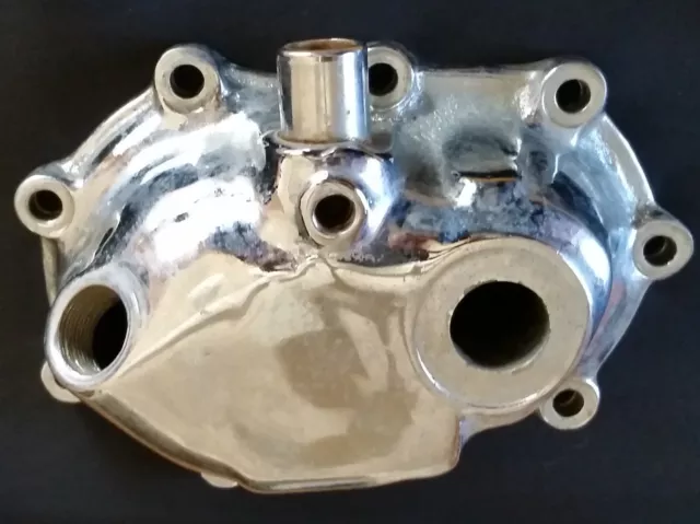 Vintage 1950s Harley Davidson Panhead Chromed Starter Cover - Some Cracking