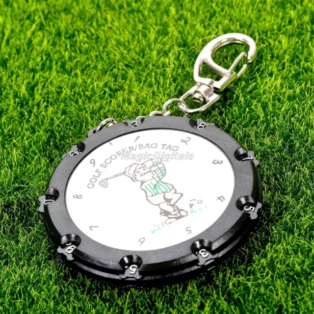 Pocket Golf 18 Hole Stroke SPutt Scoring Keeper Score Counter With Keychain 3