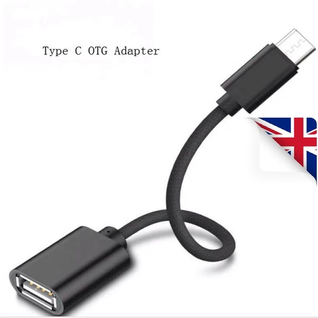 USB Type C to USB A Female OTG On The Go USB Host Adapter Cable