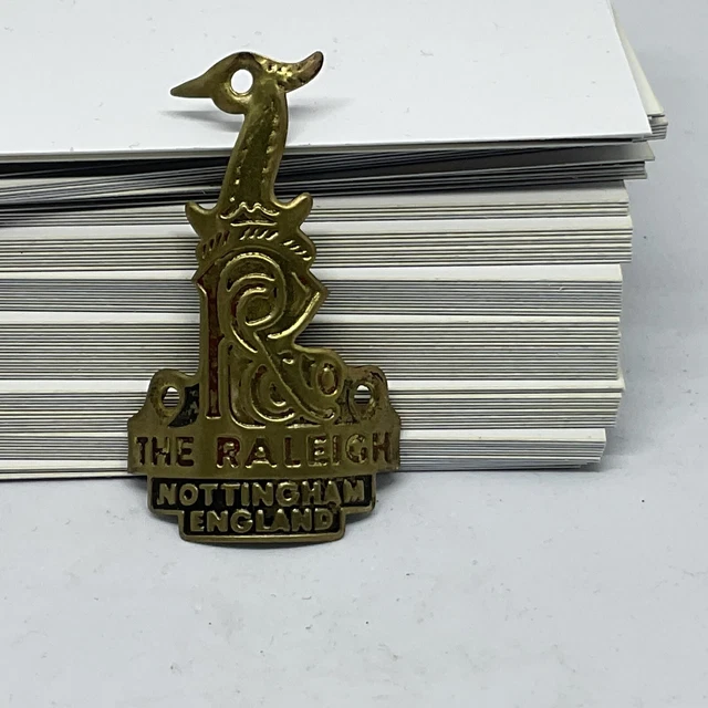 PLAQUE DE VELO Cycles BGA Armes et Cycles - Old Bike Head Badge Vintage