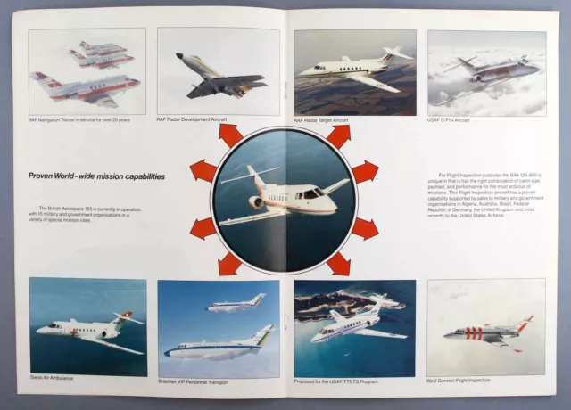 British Aerospace Bae125-800 Manufacturers Sales Brochure Cutaway Hs125 3