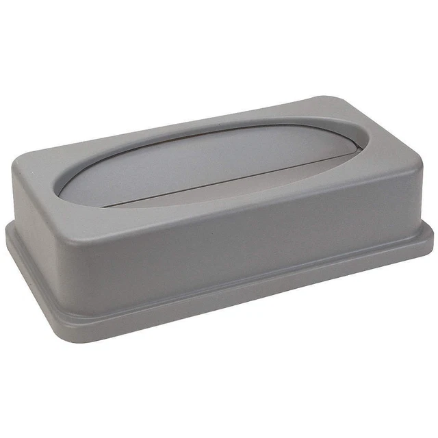TOUGH GUY 4PGU1 Trash Can Top,Drop Top,Swing,Gray
