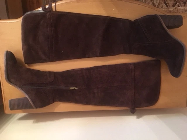 Franco Sarto Brown Over-the-Knee Suede Boots Size 7
