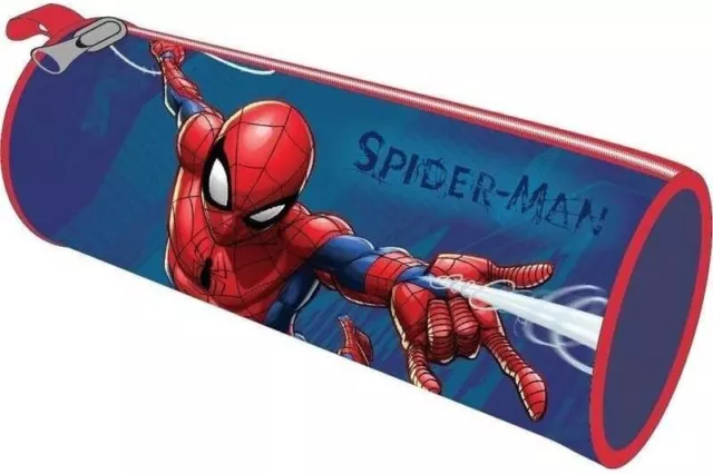 💚SPIDERMAN | Portapenne Astuccio Borsellino Scuola e Asilo per Bambini 21x7x6cm