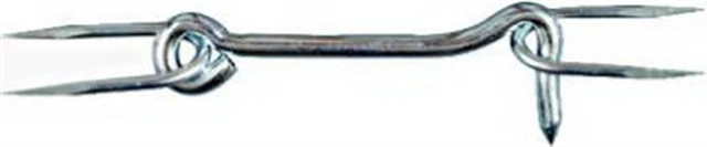 National Hardware N122-200 Zinc-Plated Gate Hook with Staples 5 L in. 5 Pack