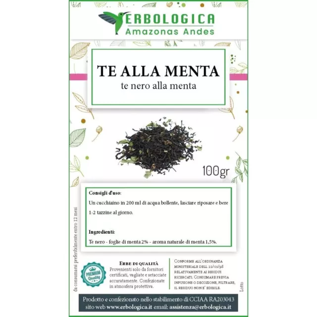 Tè nero alla menta, ridurre l'ansia e migliorare la digestione