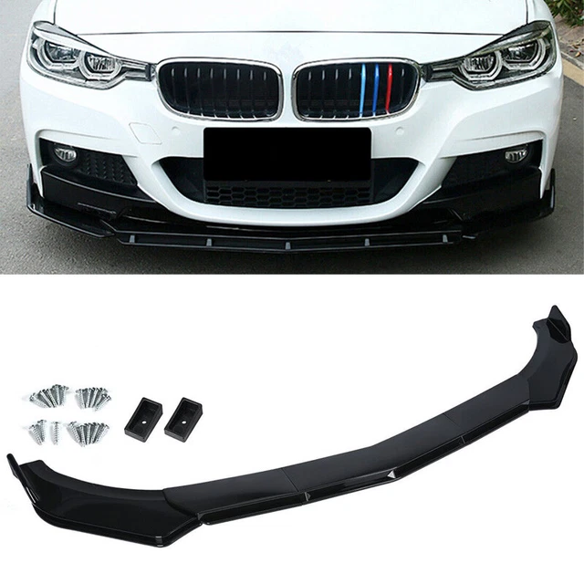BLACK LOWER FRONT Bumper Splitter Lip Chin Spoiler For BMW 3 Series E90