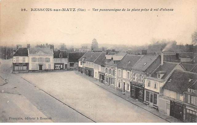 60 - RESSONS SUR MATZ - SAN65420 - Vue Panoramique de la Place à Vol d'Oiseau