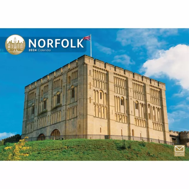 Norfolk A4 Calendar 2024 - Regional - Month To View