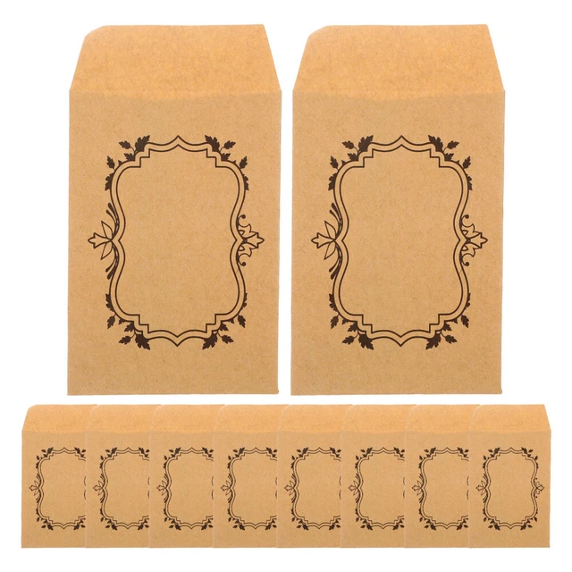 50PCS SELF SEALING Kraft Paper Envelopes For Small Coin Envelopes ...