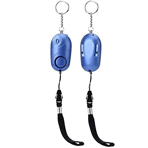 Alarme de sécurité personnelle Porte-clés Bleu d'urgence Survie sirène Anti-Viol