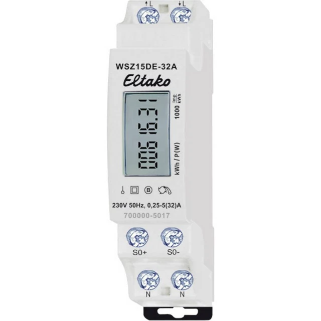 Eltako WSZ15DE-32A Compteur dénergie monophasé numérique 32 A 1 pc(s)