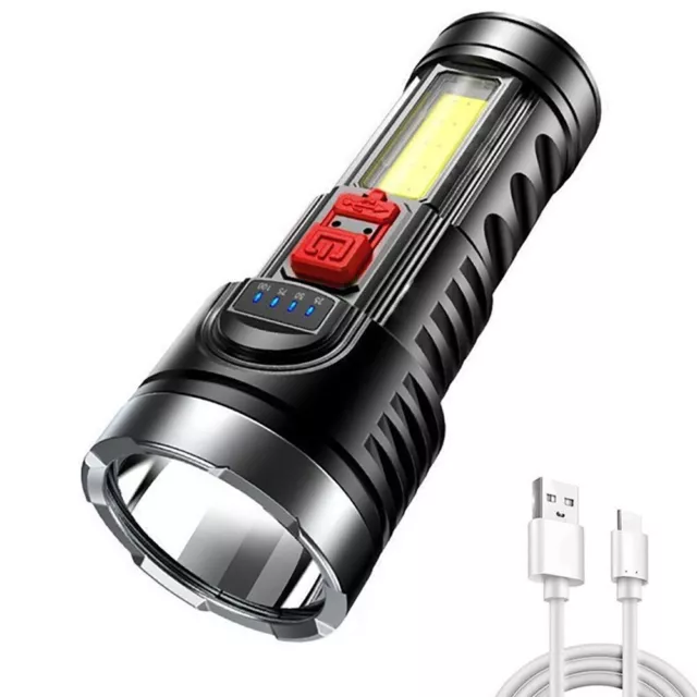 Super Bright 10000000LM Torch Led Flashlight USB Rechargeable Tactical Light HOT