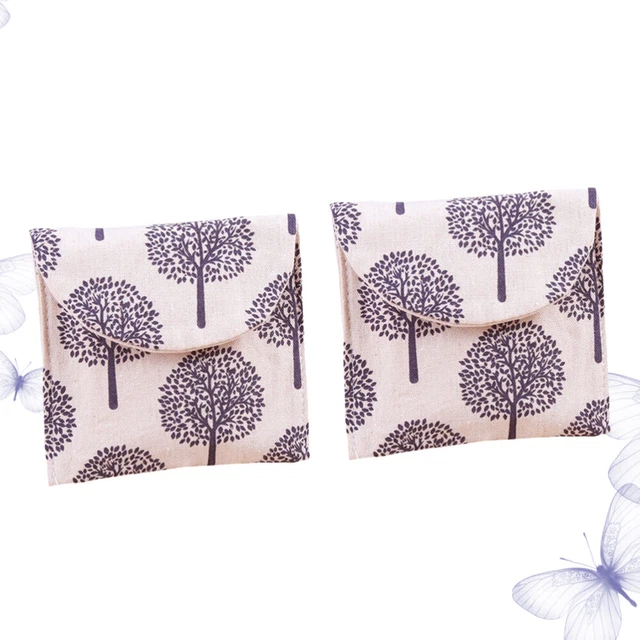 2 PCs Serviette Mini-Nassbeutel Brieftasche Mit Reißverschluss