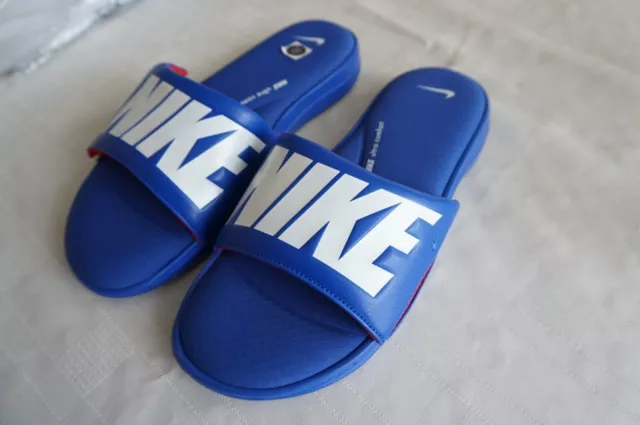 NIKE MENS ULTRA Comfort 3 Slide Sandals Size 7 Royal Blue/White Ar4494 ...