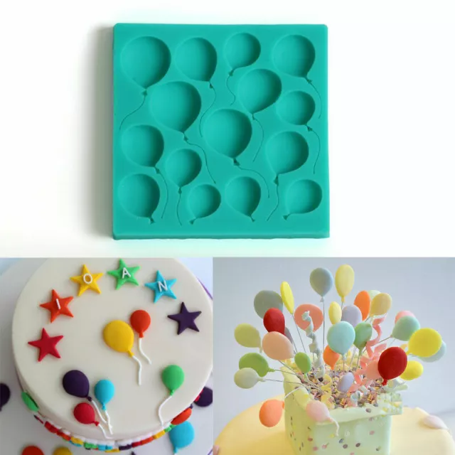 Baubles Silicone Fondant Balloon Mould Cake Chocolate Decorating Baking Mold DIY