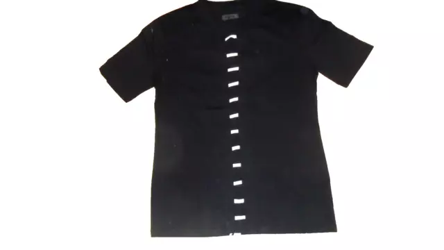 D. Gnak by Kang D Back Lace-Up Sweatshirt Black Size XL 100% Cot.Made Korea