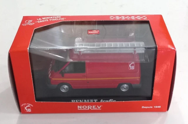 Renault Trafic Pompiers Du Rhône – NOREV 1/43 – DCI 100 – Miniature En Boîte