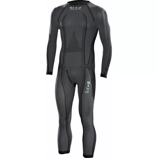 Sixs Six2 Stx Sottotuta Sotto Tuta Integrale Carbon Underwear Moto Black 3Xl/4Xl