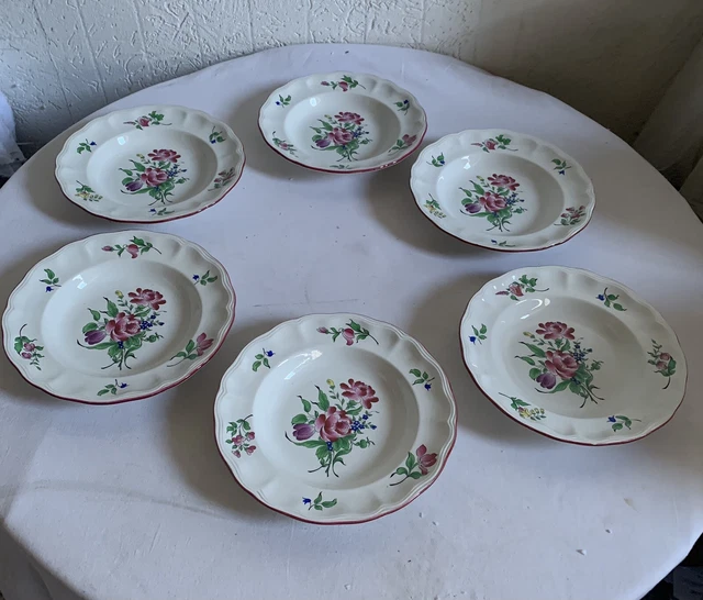 6 tasses à café en porcelaine Bleu de Four de Limoges