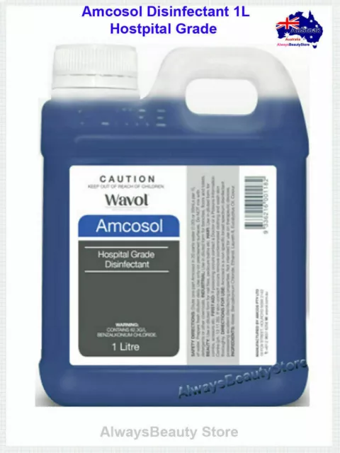 1L Amcosol Disinfectant Sanitising Hospital Grade 1:20 Dilution TGA approved