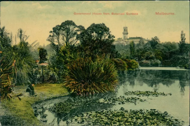 Melbourne Government House from Botanical Gardens 09 861
