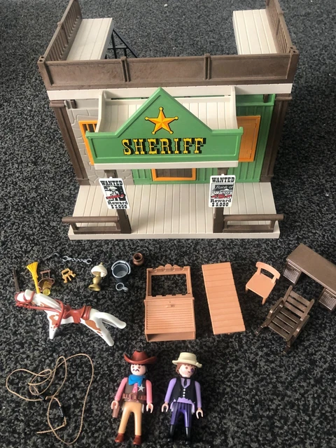 PLAYMOBIL Western B3211 - Muro Pieno Verde Per Ufficio Dello Sceriffo 3786 (Usato)