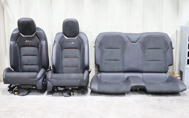 2018 ZL1 Camaro (Coupe) Recaro Black Leather & Suede Front & Rear Seats USED