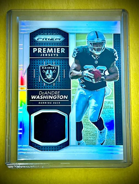 DeAndre Washington Silver RC Patch 2016 Panini Prizm Premier Jerseys Rookie