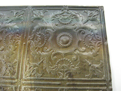 Vintage Old Metal Antique Ceiling Tins - 24 x 24 inches 3