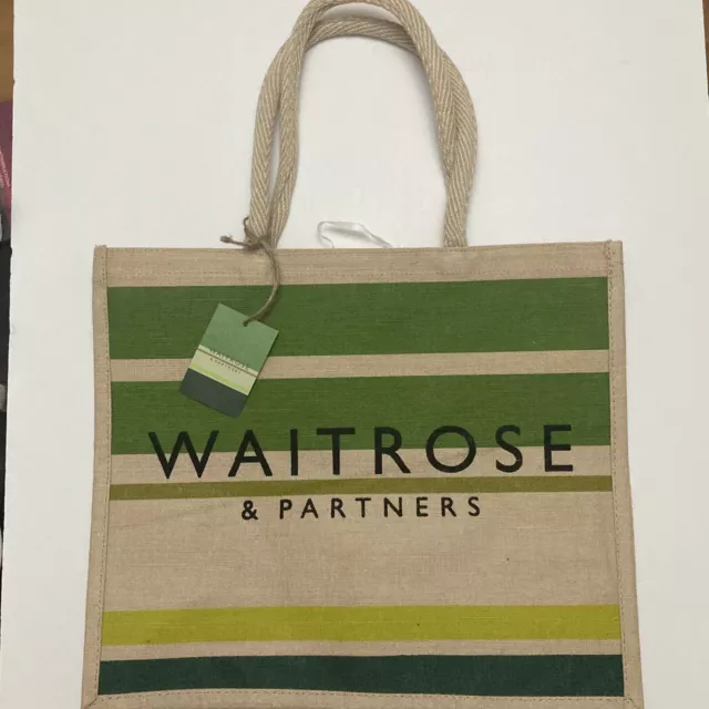 Waitrose jute bag insulated sales