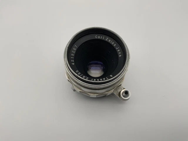 Carl Zeiss Jena Tessar f/2.8 50mm Objektiv analog Exa Anschluss