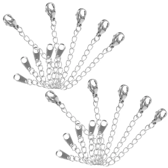 60 piezas Cadenas extensoras hágalo usted mismo Pulseras Fabricación Cadenas Joyería Cadenas HÁGALO USTED MISMO Material