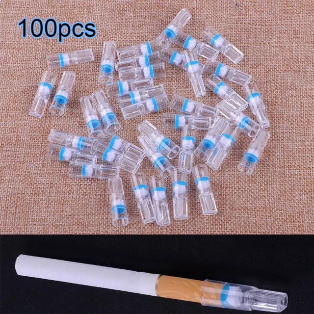 Hot 100 Pcs Cigarette Holder Smoking Filters Cigaret Tar-proof Filtrator Healthy